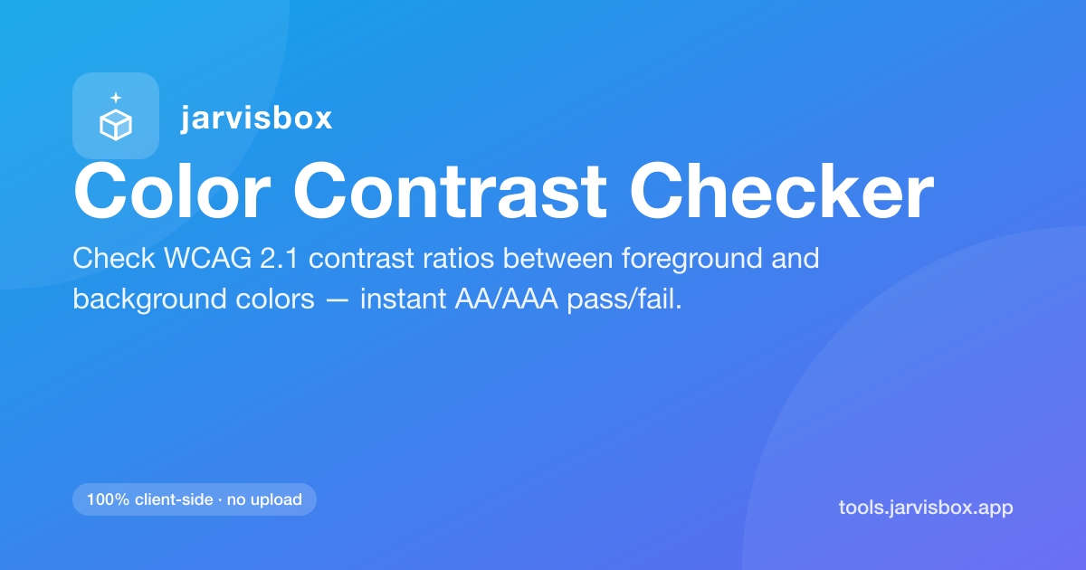 Color Contrast Checker