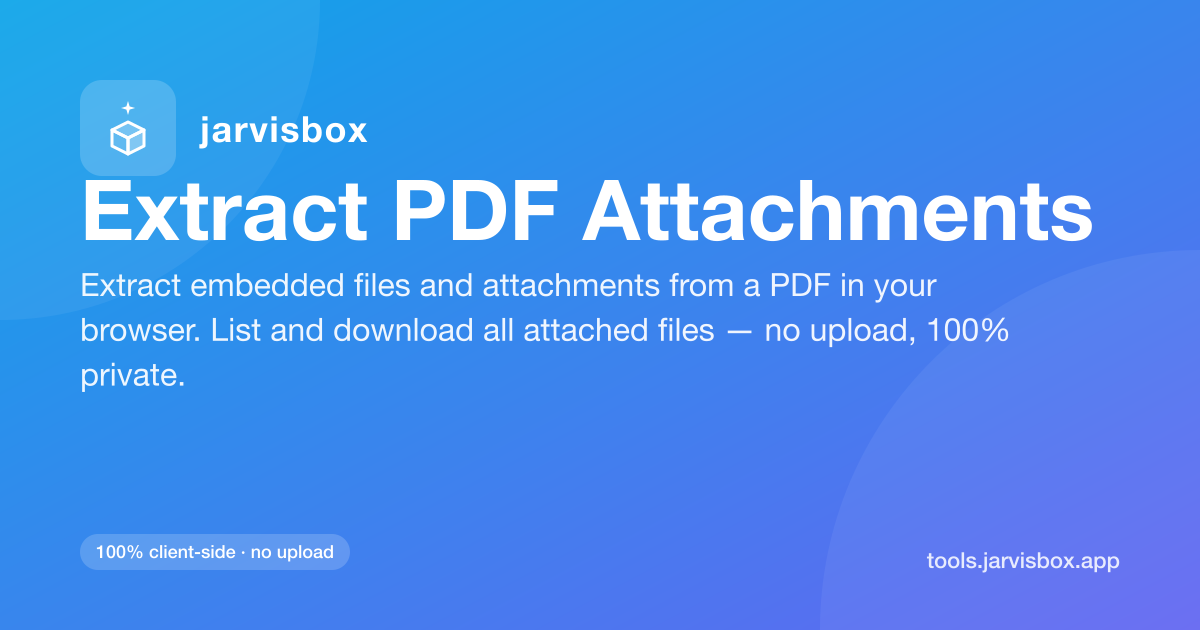Extract PDF Attachments